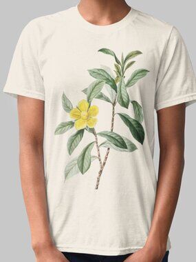 Snake Vine Vintage Floral Print Short Sleeve Graphic Tee T-shirt S-XXL